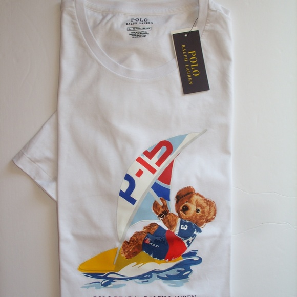 men polo bear t shirt